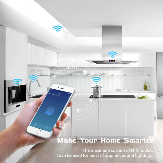 Smart Relay, Smart Switch WiFi Module, Mini | Home Automation, Voice & App Control, Timer, Scheduling & Family Sharing | 2-Way Switch | Works with Alexa & Google Home